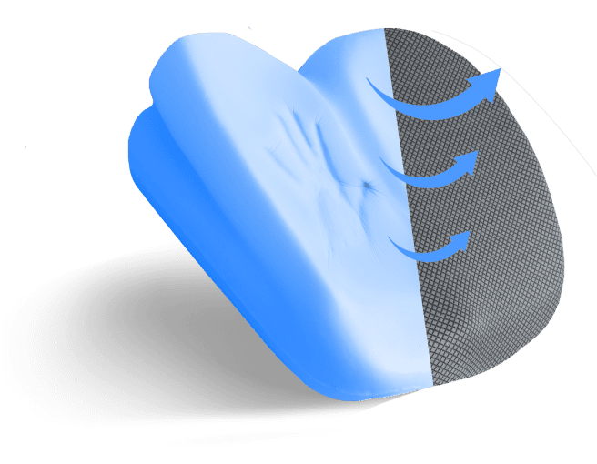 Klaudena memory foam seat shape