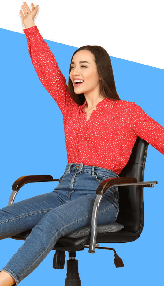 Klaudena seat cushion reduces pain happy female