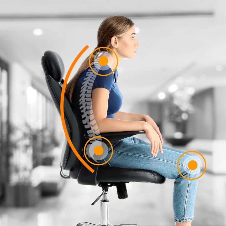 Standard cushions sitting posture